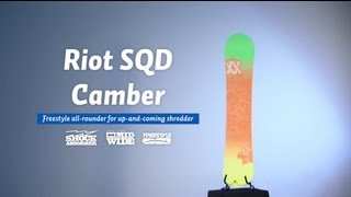 Riot SQD Camber  Volkl Snowboards 2013 [upl. by Norb]