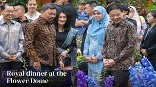 Crown Prince amp wife hadiri majlis santap malam bersama PM singapura Lawrence wong [upl. by Hafital]