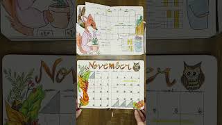 November Calendar Setup 2022 vs 2023 Bullet Journal Ideas 📅🍁 [upl. by Aubree626]