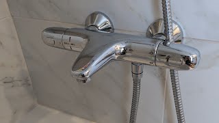 Grohe Grohtherm 1000 thermostatic shower valve review [upl. by Charmane]