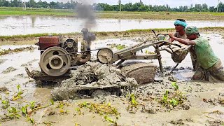 Modern machines bamboo on wheels land cultivation with power tiller dailylifejake [upl. by Asaeret]