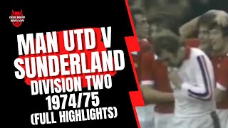 Man Utd v Sunderland 7475 Division 2 [upl. by Linad]