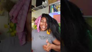 How to use Curlformers on natural hair 🩷 curlfomers naturalhairstyles naturalhair curlsfordays [upl. by Arytas]