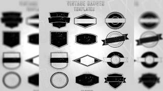 Vintage Badges Template  Free  DOWNLOAD  By BLUEGFX [upl. by Kaspar]