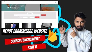 React Ecommerce Website Part 8  Search Functionality  Tutorial In Hindi [upl. by Yuma79]