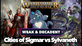 Cities of Sigmar vs Sylvaneth  Age of Sigmar Battle Report [upl. by Eibot]