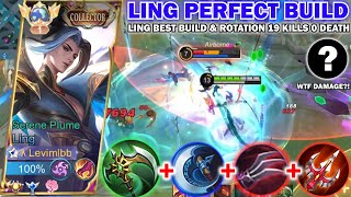 LING PERFECT GAMEPLAY AND BEST BUILD IN THE NEW SEASON 30  LING NO CUT FULL ROTATION TUTORIAL [upl. by Halstead463]