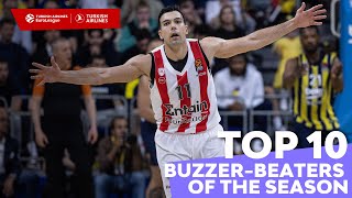 Top 10 BuzzerBeaters  Season  202223 Turkish Airlines EuroLeague [upl. by Ettelohcin534]