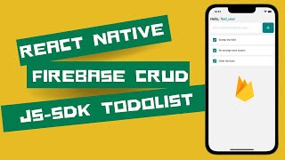 React NativeExpo Firebase Cloud Firestore CRUD Operation Todo list app [upl. by Niffirg]