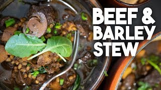 Beef amp Barley Stew  Healthy recipe  Kravings [upl. by See]