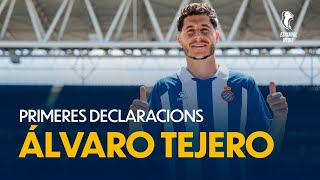 ⚪️ Primeres declaracions dÁlvaro Tejero com a blanciblau 🔵 [upl. by Colombi]