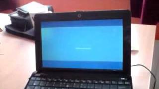 Asus 1005HAH Windows XP bootup [upl. by Aenej924]