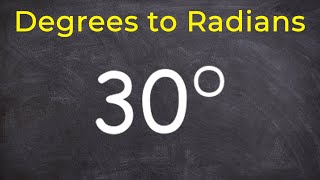 Converting degrees to radians  Math tutor online tutorial [upl. by Nivets]