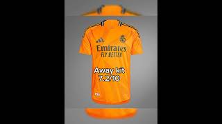 Rating Real Madrids 202425 kits kitsfootball [upl. by Bausch]