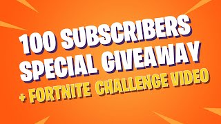 100 Subscribers Special Giveaway  Fortnite Battle Royale Boat at Max Height Challenge [upl. by Margot]