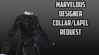 MarvelousDesigner CollarLapel Tutorial by request [upl. by Crean]