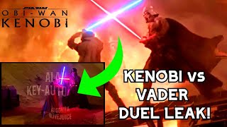 KENOBI vs DARTH VADER LEAK  Kenobi Show Leak Shows Powerful Darth Vader [upl. by Aehtla]