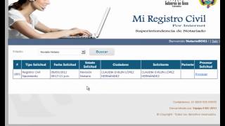 Registro Civil por Internet [upl. by Claybourne821]