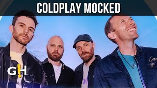 Coldplay mocked for selling new album during QVC performance  Entertainment News [upl. by Ashia480]