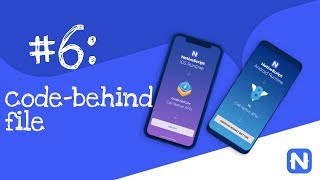 NativeScript Tutorial 6 Code behind file [upl. by Akcemat]