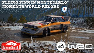 EA SPORTS WRC  MOMENTS WORLD RECORD  0342282  AUDI QUATTRO SPORT S1 E2  MONTE CARLO [upl. by Flosser]