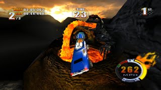 Hot Wheels Stunt Track Challenge Lava Land Quickraces [upl. by Amzu351]