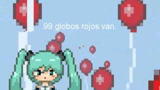 99 Red Balloons Español latino VOCALOID [upl. by Orelle]