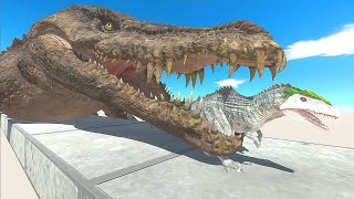 Mosasaurus Water Pool Can Animals or Dinosaurs Escape  Animal Revolt Battle Simulator [upl. by Moll]