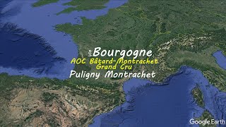 BâtardMontrachet Grand Cru at Pulingy Montrachet commune  French wine map  Wine study [upl. by Liman]