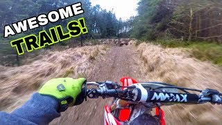 One of the BEST places to ride your Dirt Bike  RAW 450 Trail Bashing [upl. by Akihsan]