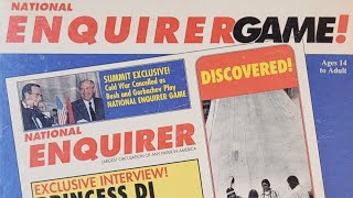 Ep 314 National Enquirer Game Review Tyco 1991 Make Your Own Funny Headlines [upl. by Einama50]