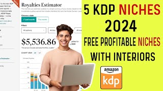 List of 5 profitable kdp niches in 2024  Kdp niche research [upl. by Brodie]