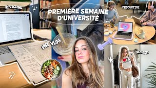 PREMIÈRE SEMAINE DUNIVERSITÉ uni vlog 🏫  productive organisations réaliste [upl. by Ariamat]