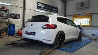 Volkswagen scirocco 14 tsi  Custom Exhaust [upl. by Aicil]