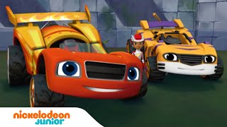 Blaze et les Monster Machines  Le meilleur de Blaze en voiture de course  15 min  Nickelodeon Jr [upl. by Awjan574]