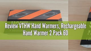 Review VTHW Hand Warmers Rechargeable Hand Warmer 2 Pack 6000mAh with Long Lasting Heating 3 Adjus [upl. by Narf]