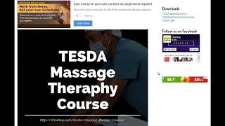 TESDA Massage Therapy Training Course 2019 [upl. by Mathias]