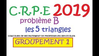 CRPE 2019 groupement 1 Maths Probleme B les 5 carrés algèbre corrigé [upl. by Ahsienak767]