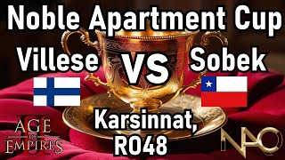 Villese  Sobek Noble Apartment Cup karsinnat RO48 [upl. by Sander]