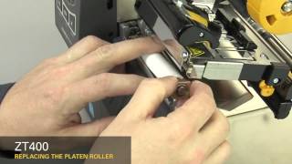 Zebra ZT400 Series Howto Replace the Platen Roller [upl. by Kevin34]