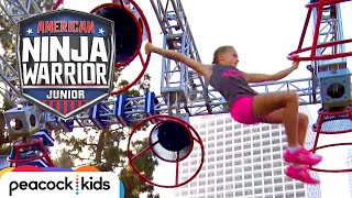 AMERICAN NINJA WARRIOR JUNIOR  Epic Girl Power Racing [upl. by Fechter]