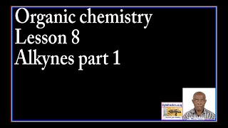 Organic chemistry lesson 8 by Dr Bbosa Science [upl. by Starling806]