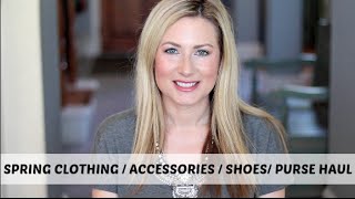 Spring Clothing Accessories amp Shoe Haul  MsGoldgirl [upl. by Aleel]