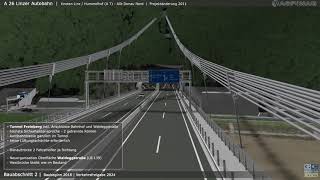 A26 Linzer Autobahn Knoten Linz Hummelhof A7  Anschlussstelle Donau Nord [upl. by Eiralc]