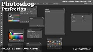 Palettes amp Navigation  Photoshop Beginners Tutorial [upl. by Maher]