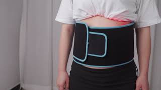 LTOL700 How To Use Lipoaser Red Light Therapy Belt Body Slimming Fat Loss Belt Banding [upl. by Goulette]