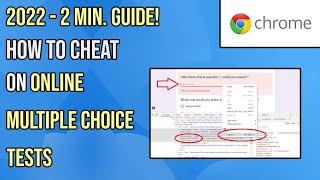 How To Cheat On Some Online Multiple Choice Tests [upl. by Gilli]