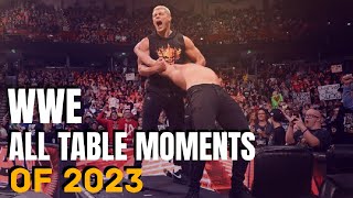 WWE All Table Moments of 2023 [upl. by Ambrosius200]