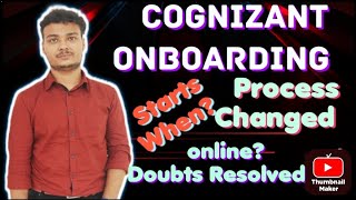 COGNIZANT Onboarding Mail  New Change in Training Process  All Doubts Discussed [upl. by Nnayar]