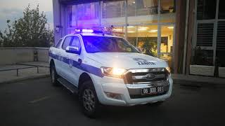 Zabıta siren tepe lambası Ford ranger [upl. by Yukio584]